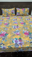 3 Pieces Silk Satin Bedsheet