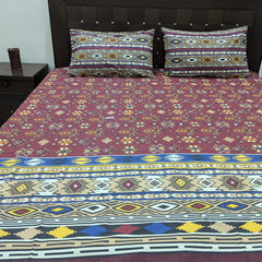 3 Pieces Pure cotton Bedsheet
