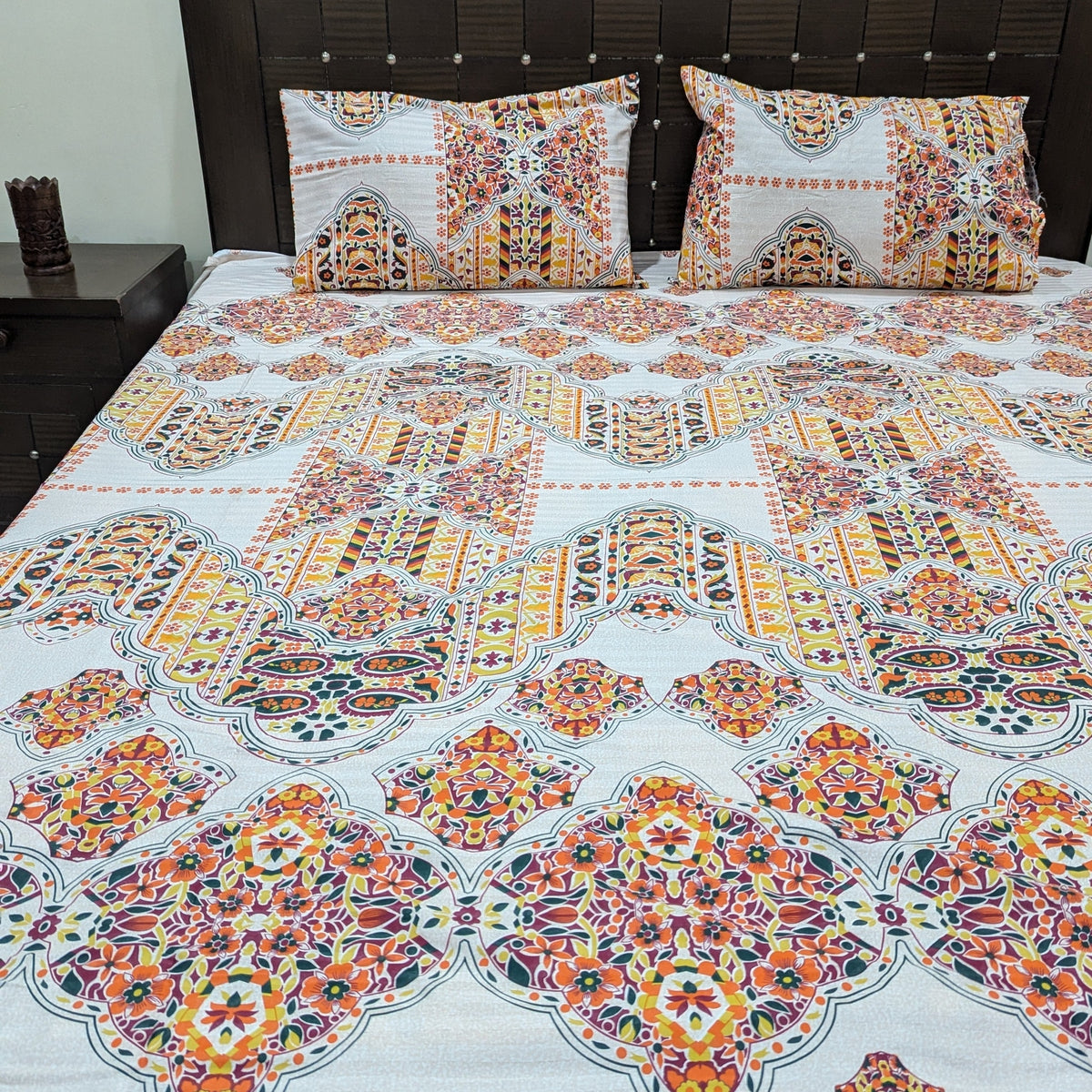 3 Pieces Pure cotton Bedsheet