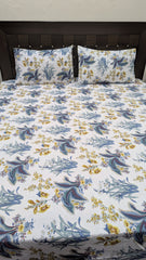 3 Pieces Cotton Satin Bedsheet
