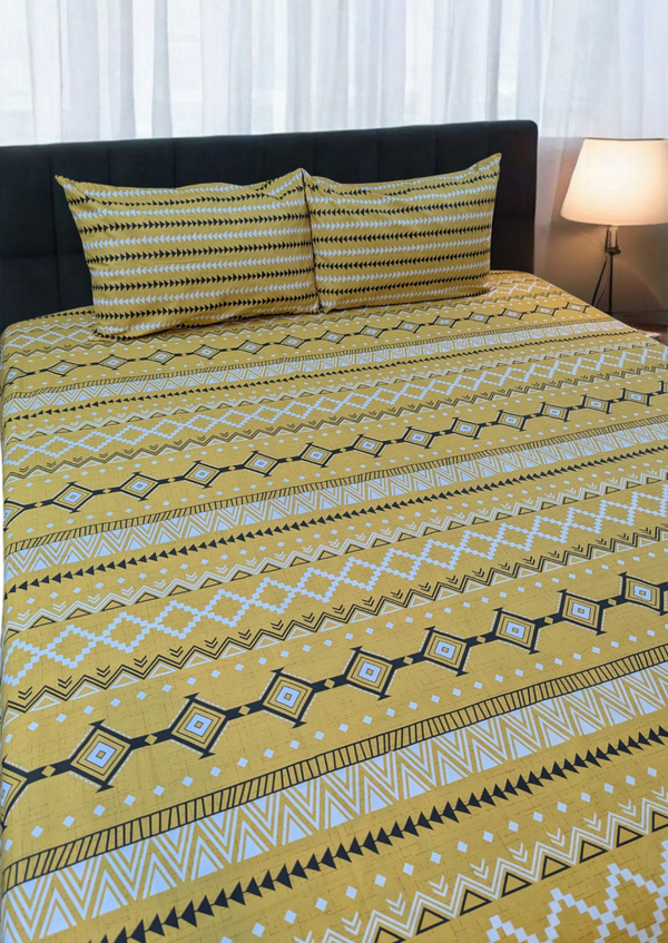 3 Pieces Pure cotton Bedsheet