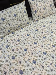 3 Pieces Pure cotton Bedsheet