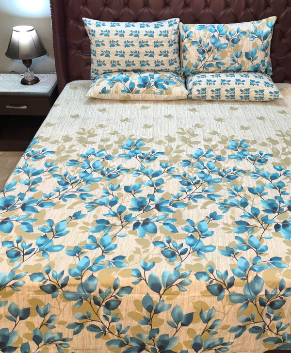5 Pieces Pure Cotton Bedsheet