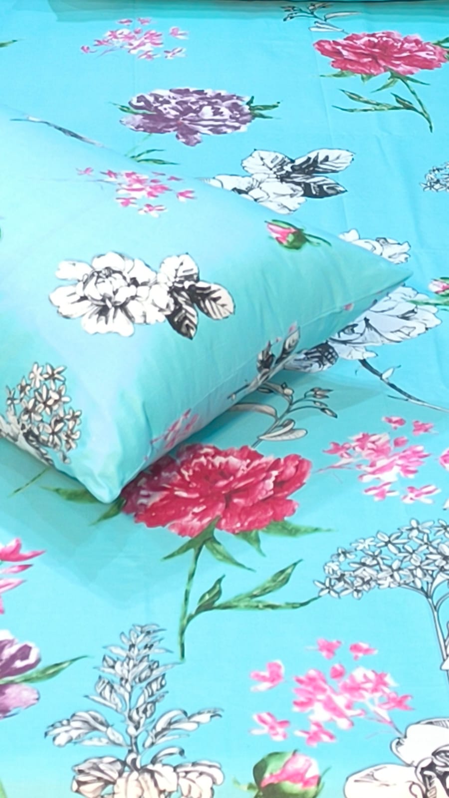 5 Pieces Pure Cotton Bedsheet
