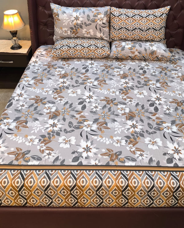 5 Pieces Pure Cotton Bedsheet