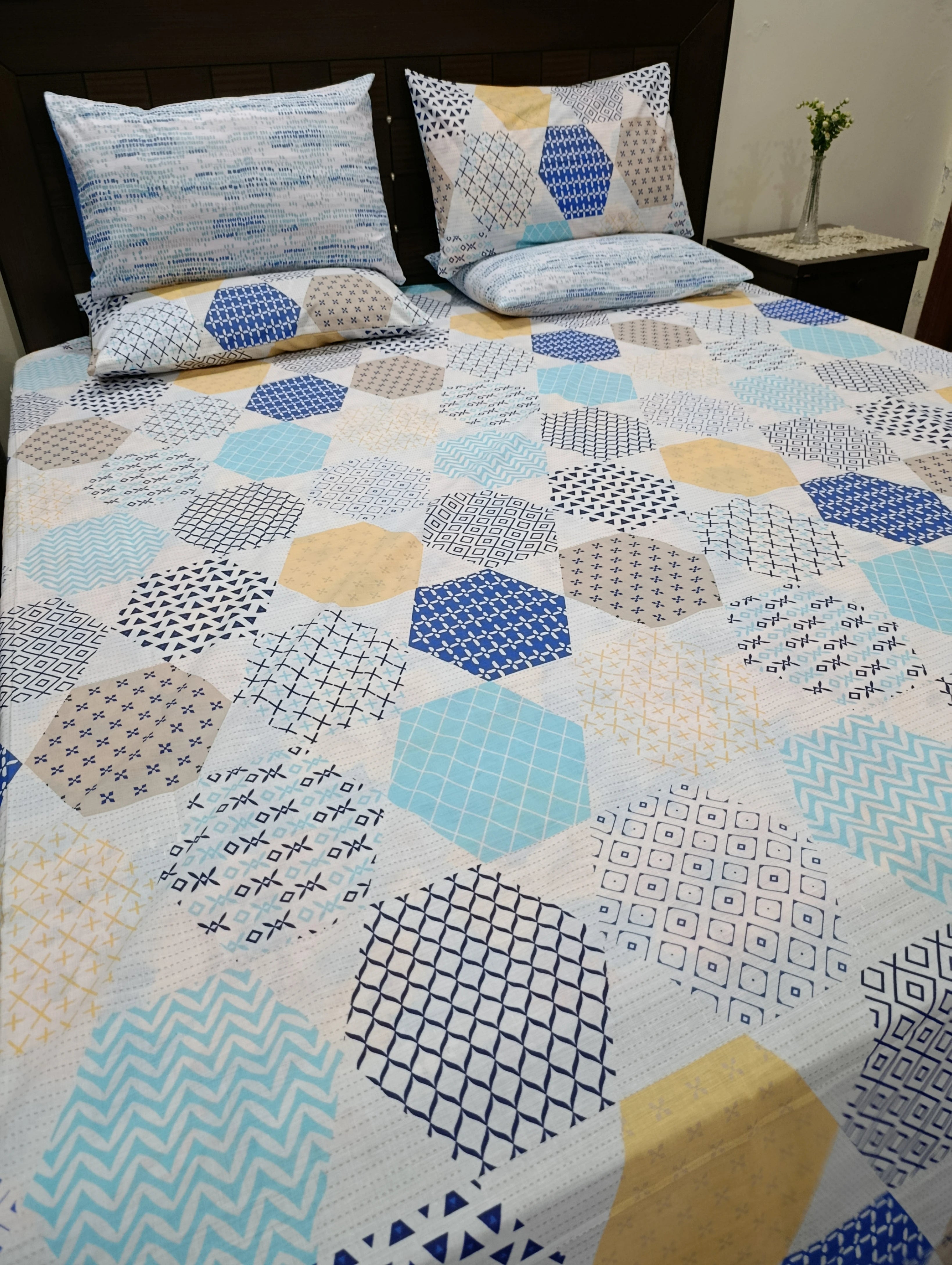 5 Pieces Export Quality Cotton Bedsheet