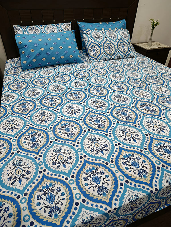5 Pieces Pure Cotton Bedsheet