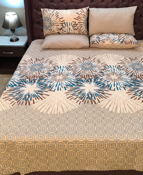 5 Pieces Pure Cotton Bedsheet