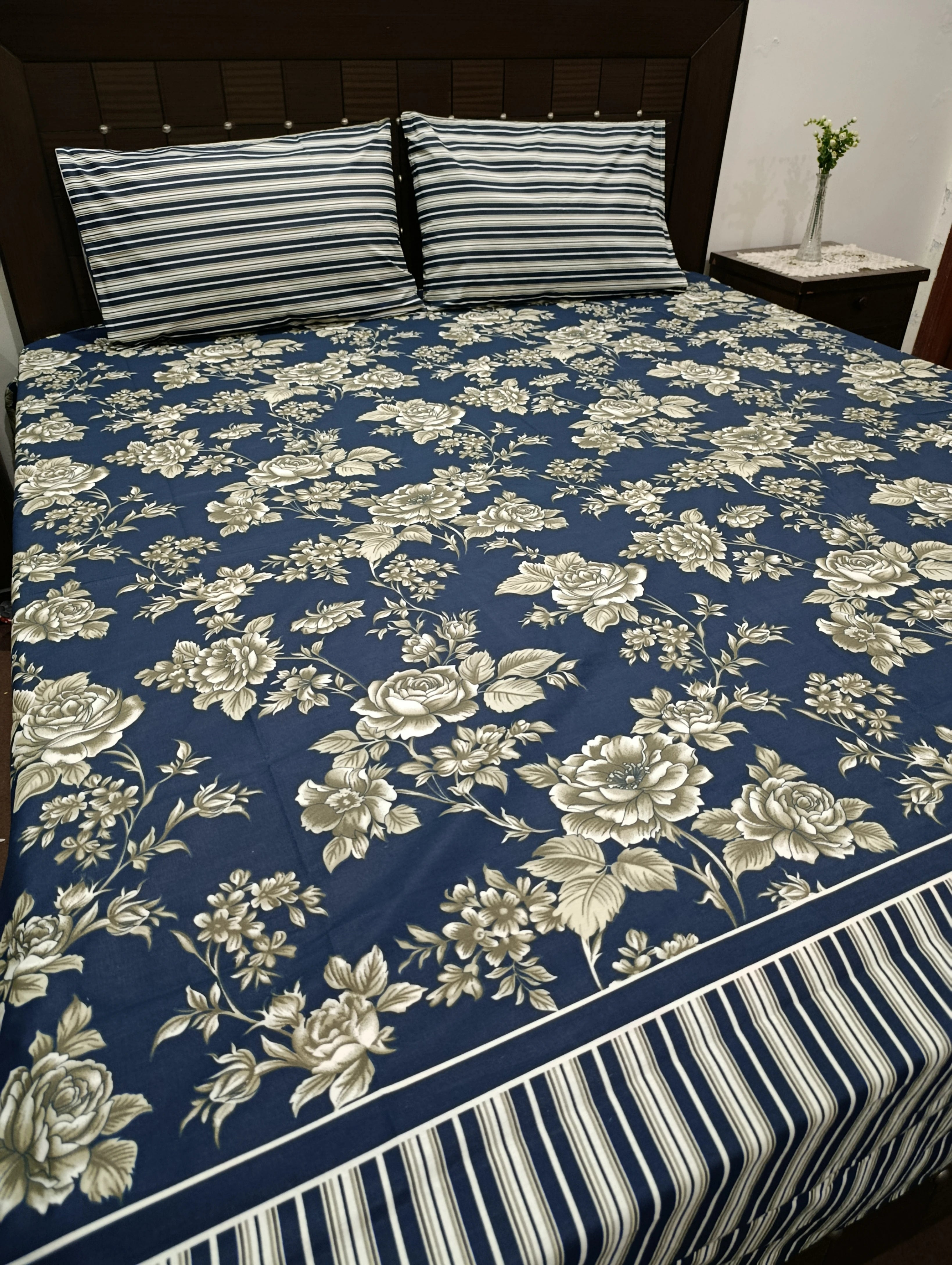 5 Pieces Pure Cotton Bedsheet