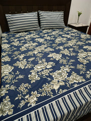 5 Pieces Pure Cotton Bedsheet