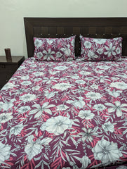 3 Pieces Pure cotton Bedsheet