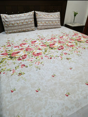 3 Pieces Pure cotton Bedsheet