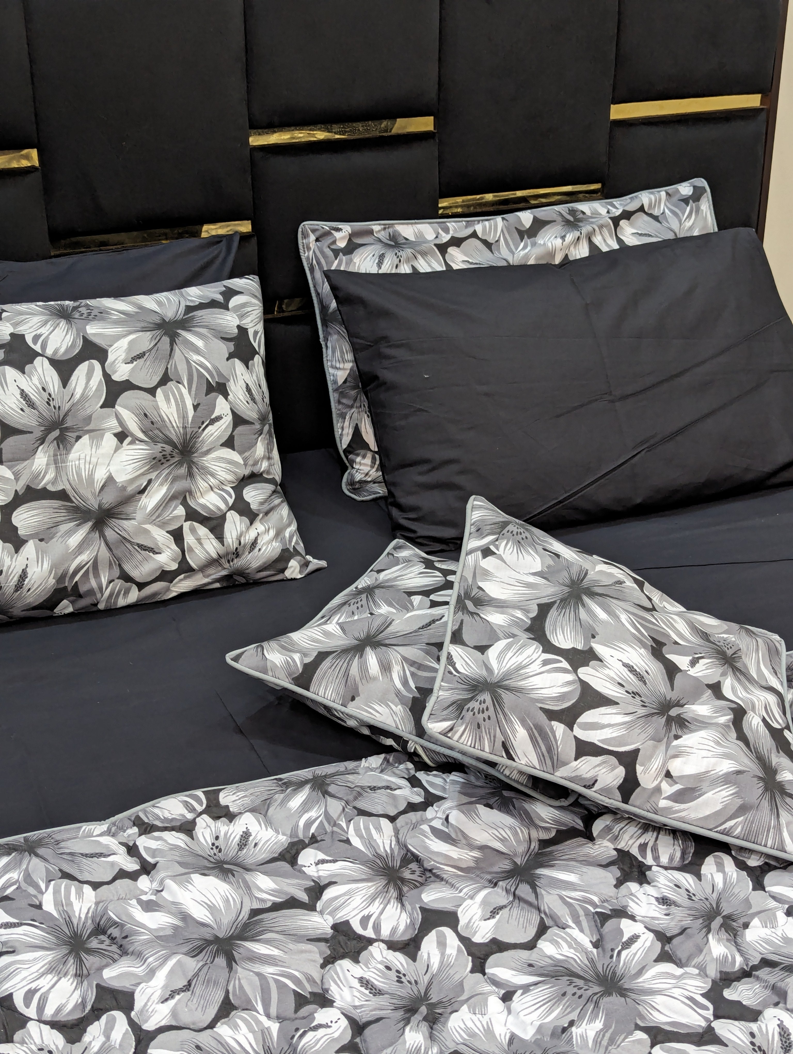 8 Pieces Percale Cotton Comforter set
