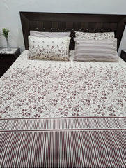 5 Pieces Pure Cotton Bedsheet