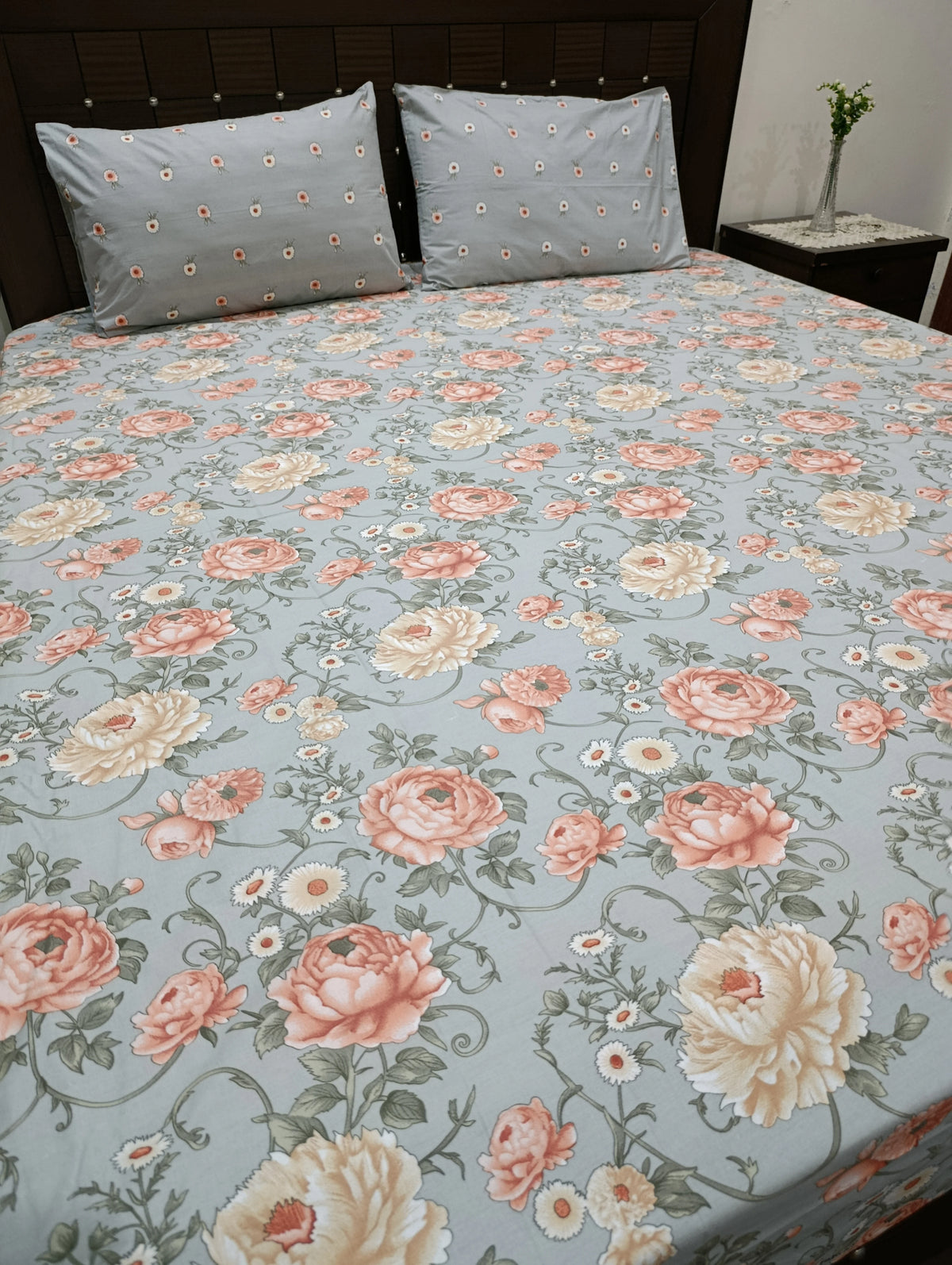 5 Pieces Pure Cotton Bedsheet