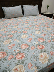5 Pieces Pure Cotton Bedsheet