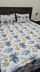 3 Pieces Cotton Satin Bedsheet