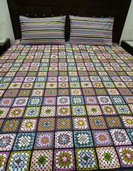 5 Pieces Pure Cotton Bedsheet