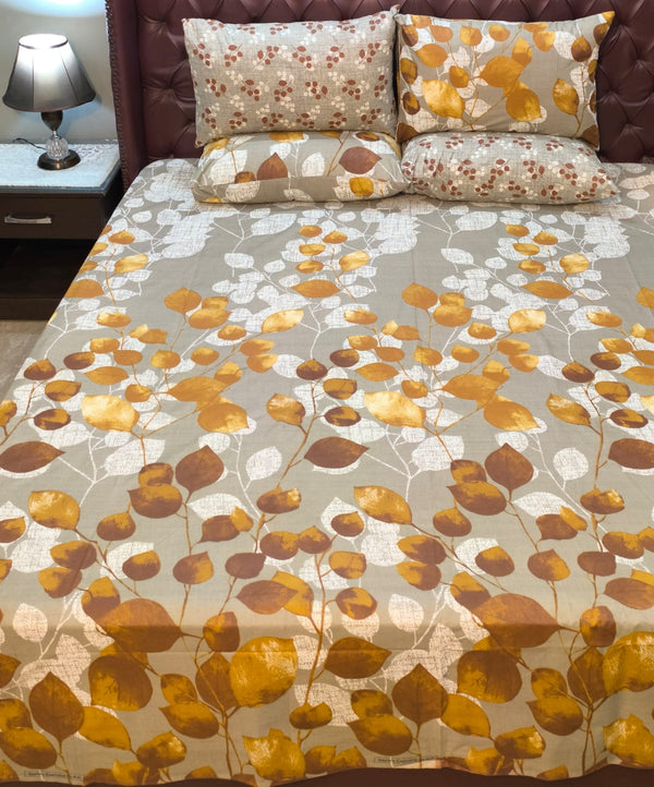 5 Pieces Pure Cotton Bedsheet