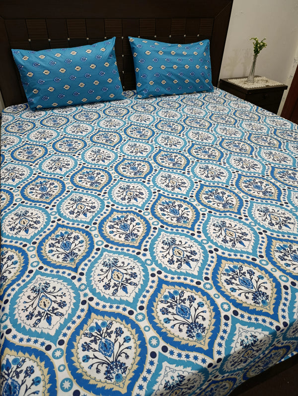 3 Pieces Pure cotton Bedsheet