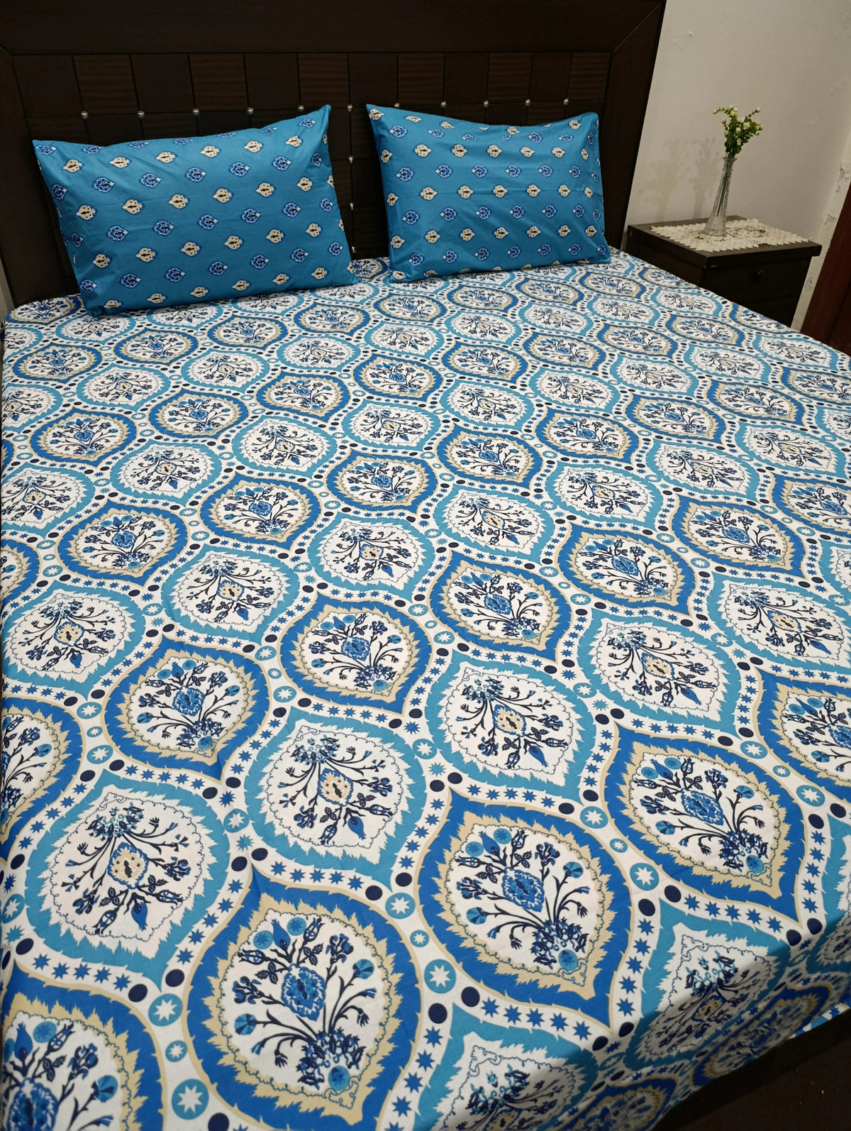 5 Pieces Pure Cotton Bedsheet