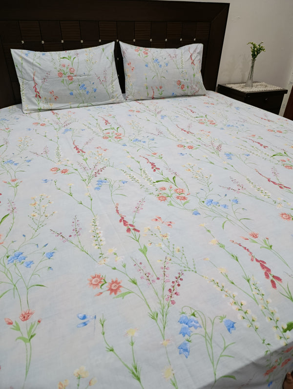 3 Pieces Export Quality Cotton Bedsheet