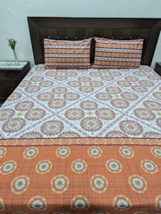 3 Pieces Pure cotton Bedsheet