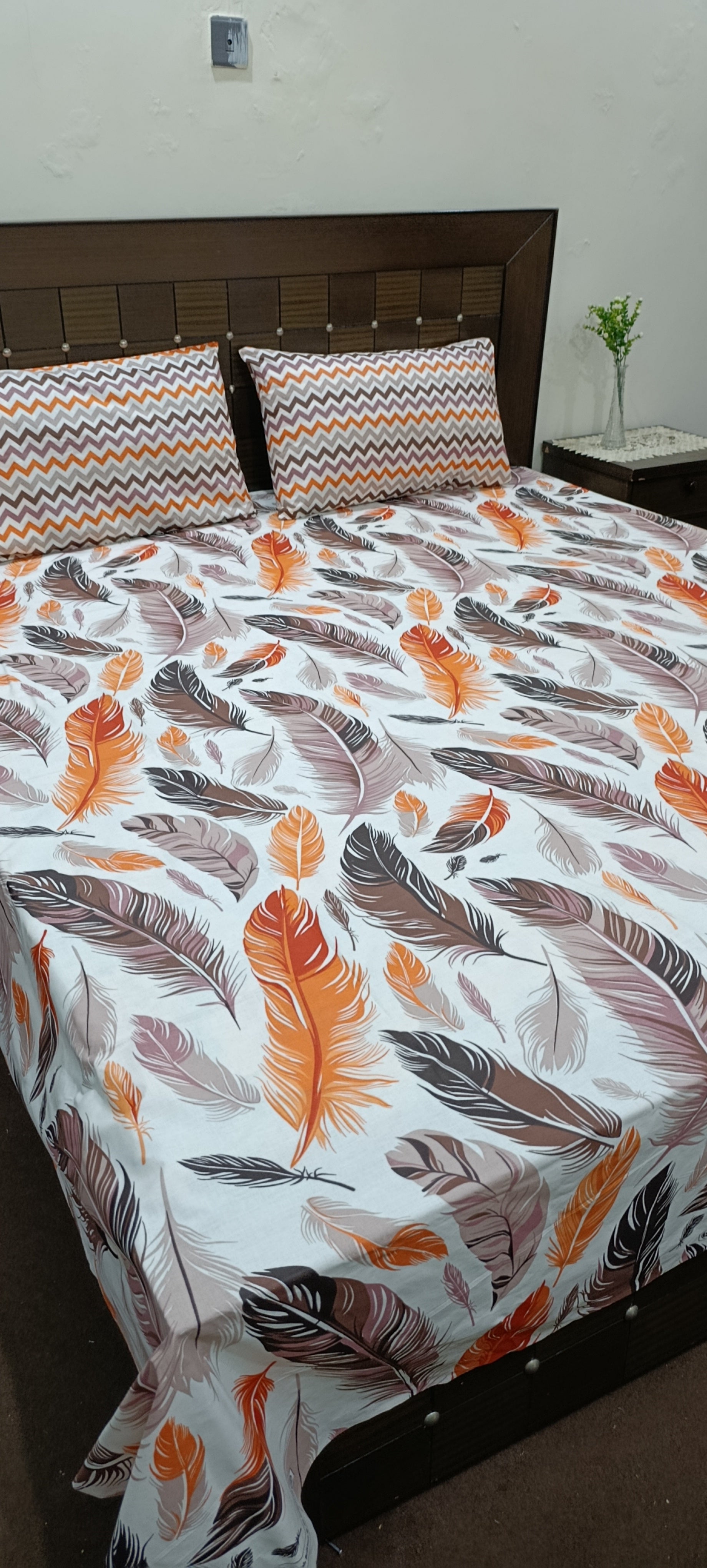 5 Pieces Pure Cotton Bedsheet