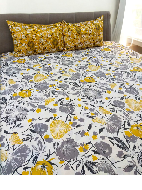 5 Pieces Pure Cotton Bedsheet