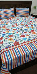 5 Pieces Pure Cotton Bedsheet